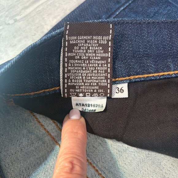 7 For All Mankind Men’s Luxe Performance The Straight Jeans Dark Wash Size 36x30 - Picture 8 of 8